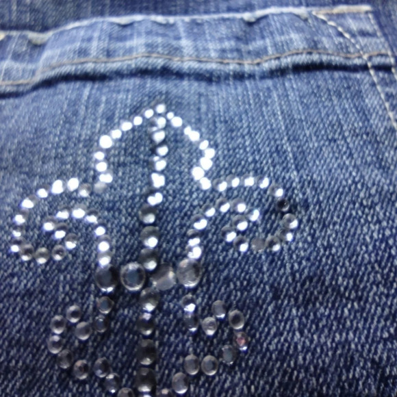 VINTAGE Fire "Sasha" factory distressed midi skirt. Size 15.  C167​​​ - Picture 9 of 9